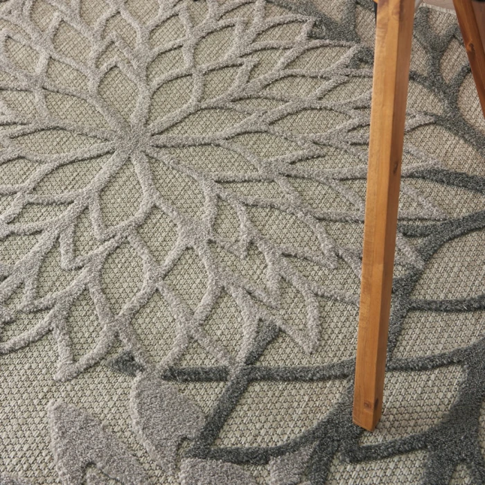 Nourison Aloha Area Rug ALH05-Silver Grey