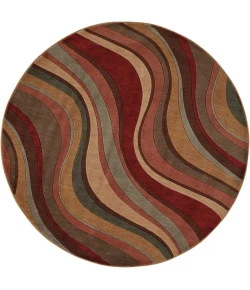 Nourison Home Somerset ST81 Multicolor 5 ft. 6 in. Round Area Rug