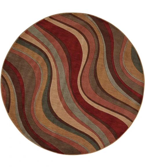 Nourison Somerset Round Area Rug ST81-Multicolor