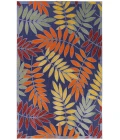 Nourison Aloha Navy Multicolor ALH18 6 ft. X 9 ft. Rectangle Rug