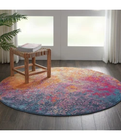 Nourison Home Passion PSN10 Sunburst 4 ft. Round Area Rug