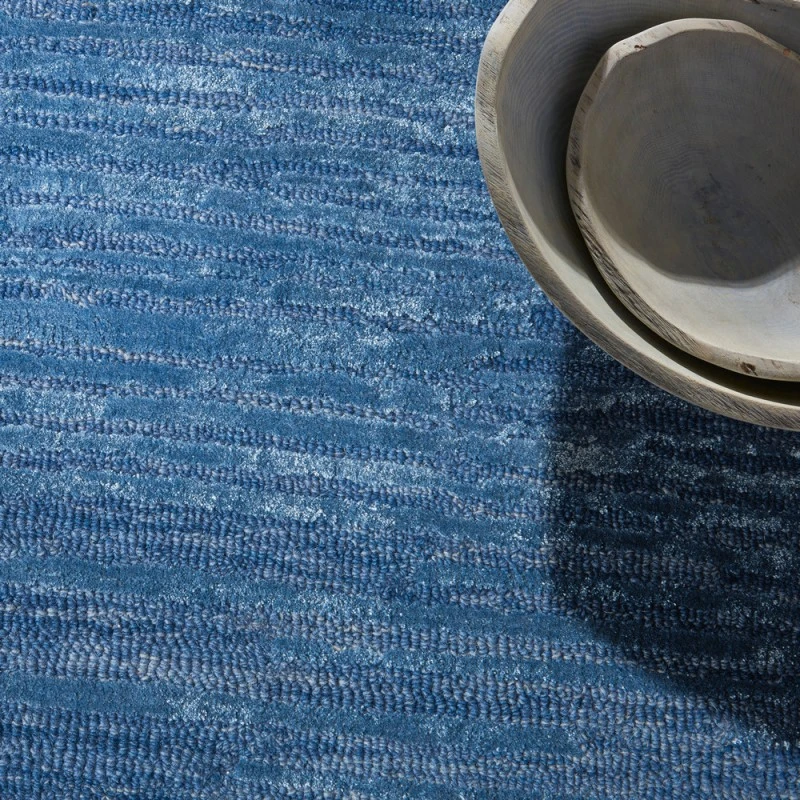 Calvin Klein Linear Area Rug LNR01 Blue