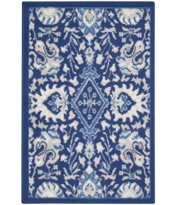 Nourison Home Whimsicle WHS10 Navy Multicolor 2 ft. X 3 ft. Area Rug