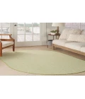 Nourison Courtyard Ivory Green COU01 5 ft. X 8 ft. Oval Rug