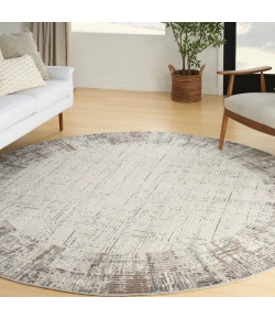 Nourison Home Elation ETN05 Ivory Grey 7 ft. 10 in. Round Area Rug