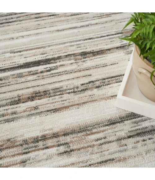 Nourison Serenity Home Ivory Beige SRH03 6 ft. X 9 ft. Rect. Rug