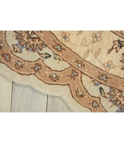 Nourison Home Heritage Hall Beige HE28 6ft. x Freeform Free Form Rug