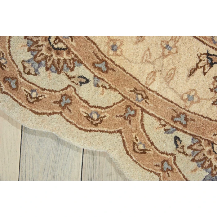 Nourison Home Heritage Hall Beige HE28 6ft. x Freeform Free Form Rug