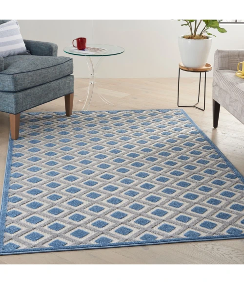 Nourison Aloha Area Rug ALH26-Blue/Grey