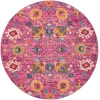 Nourison Home Passion PSN01 Fuchsia 5 ft. Round Area Rug