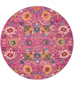 Nourison Home Passion PSN01 Fuchsia 5 ft. Round Area Rug