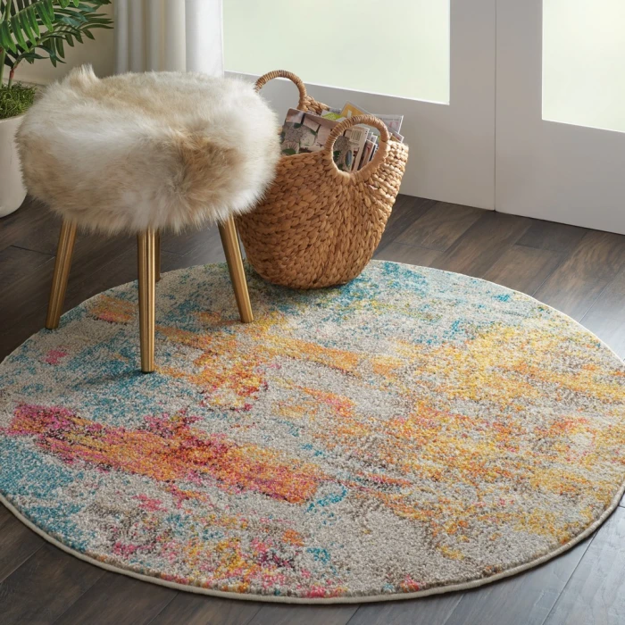 Nourison Celestial Round Area Rug CES02-Sealife