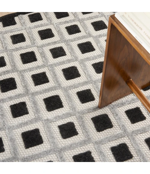 Nourison Aloha Area Rug ALH26-Black White