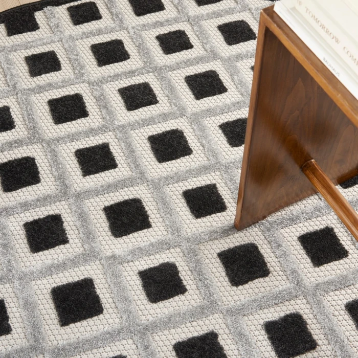 Nourison Aloha Area Rug ALH26-Black White