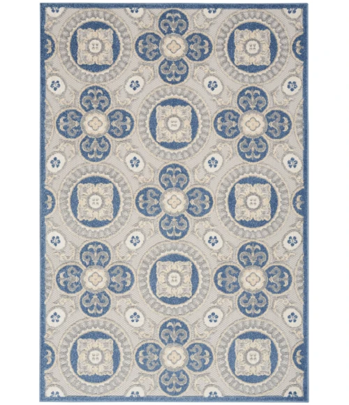Nourison Aloha Area Rug ALH30 Blue/Grey