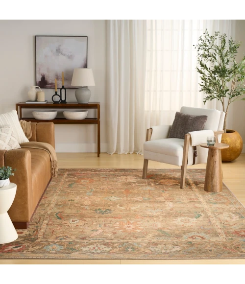 Nourison Vintage Washables Taupe Multicolor VWS09 9 ft. 10 in. X 13 ft. 2 in. Rect. Rug