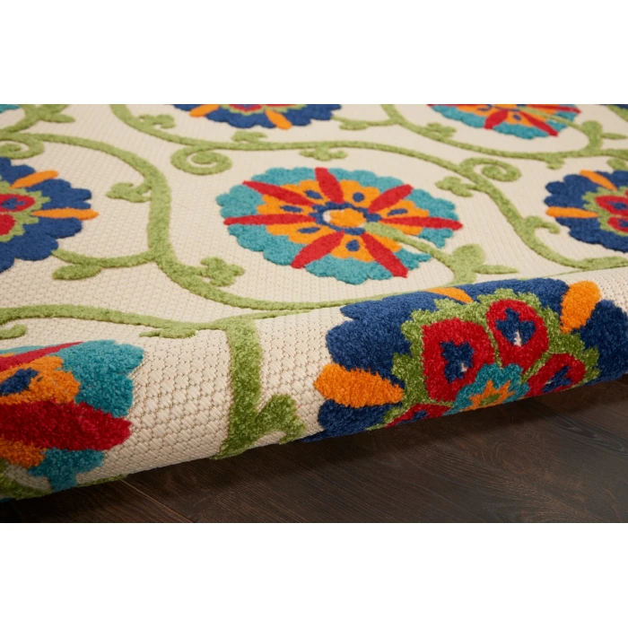 Nourison Aloha Area Rug ALH19-Blue/Multicolor