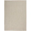 Nourison Home Courtyard COU01 Ivory Silver 6 ft. X 9 ft. Area Rug
