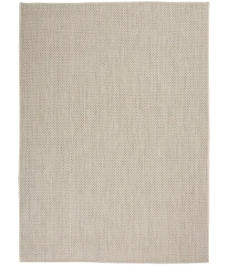 Nourison Home Courtyard COU01 Ivory Silver 6 ft. X 9 ft. Area Rug