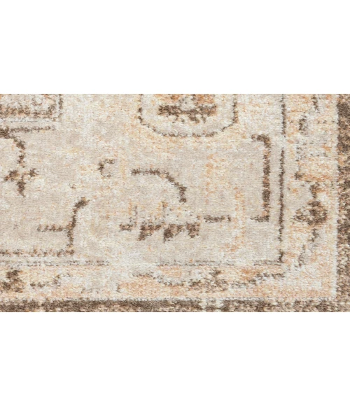 Nourison Astra Machine Washable Beige ASW11 6 ft. 7 in. X 9 ft. Rectangle Rug