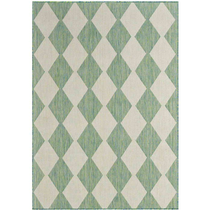 Nourison Positano Blue Green POS04 4 ft. X 6 ft. Rect. Rug