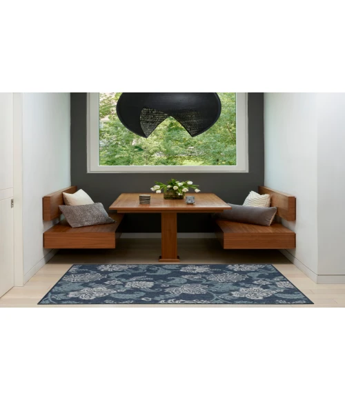 Nourison Garden Oasis Navy GOA03 3 ft. X 5 ft. Rectangle Rug
