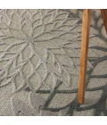 Nourison Aloha Area Rug ALH05 Silver Grey 5'3" x 7'5"