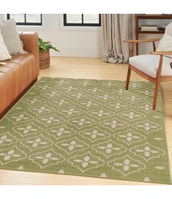 Nourison Home Nourison Essentials NRE04 Green Ivory 4 ft. X 6 ft. Area Rug