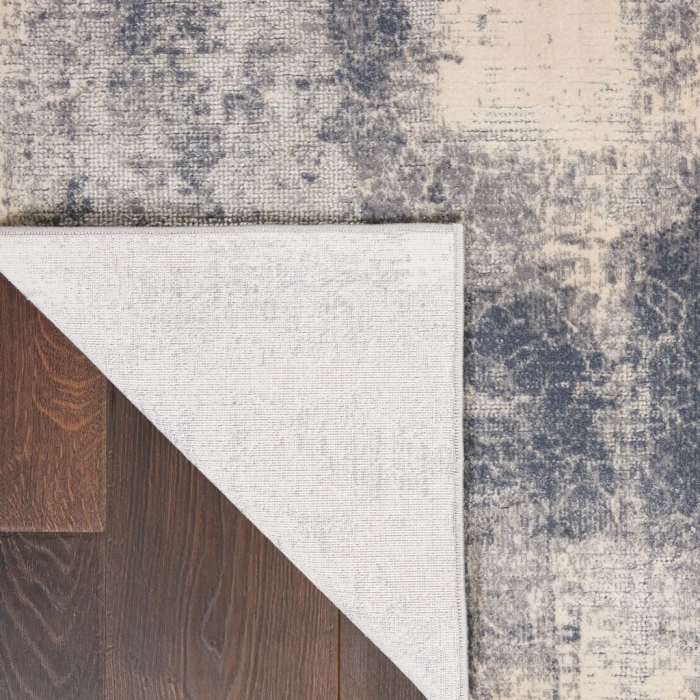 Nourison Rustic Textures Area Rug RUS02-Blue/Ivory