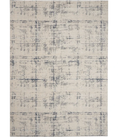 Nourison Rustic Textures Area Rug RUS06-Ivory/Blue