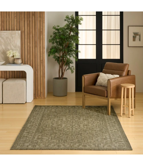 Nourison Tulum Olive TLM05 6 ft. X 9 ft. Rect. Rug