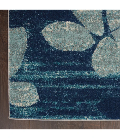 Nourison Tranquil Area Rug TRA01-Navy/Light Blue