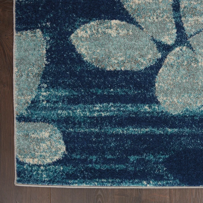 Nourison Tranquil Area Rug TRA01-Navy/Light Blue