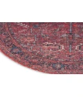 Nicole Curtis Machine Washable Series 1 Brick SR102 7 ft. 10 in. Round Rug
