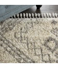 Nourison Oslo Shag Ivory/Grey OSL02 5 ft. X 8 ft. Rect. Rug