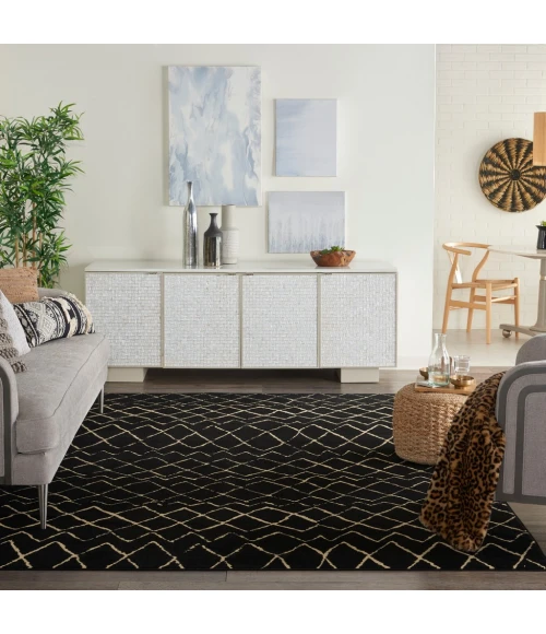 Nourison Grafix Area Rug GRF04-Black