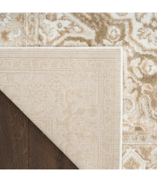 Nourison Dekor Ivory Taupe DEK08 5 ft. 3 in. X 7 ft. Rect. Rug