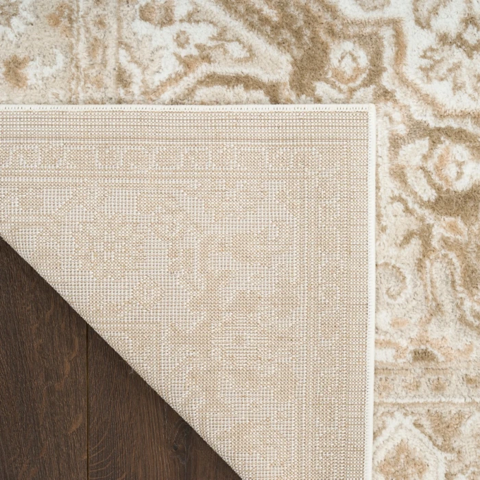 Nourison Dekor Ivory Taupe DEK08 5 ft. 3 in. X 7 ft. Rect. Rug