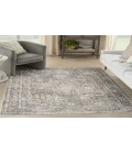 Nourison Astra Machine Washable Gold Grey ASW16 5 ft. 3 in. X 7 ft. Rectangle Rug