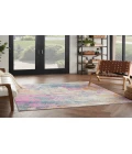 Nourison Passion Ivory Multicolor PSN36 5 ft. 3 in. Square Rug