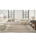 Nourison Serenity Home Mocha Ivory SRH07 7 ft. 10 in. X 9 ft. 10 in. Rectangle Rug