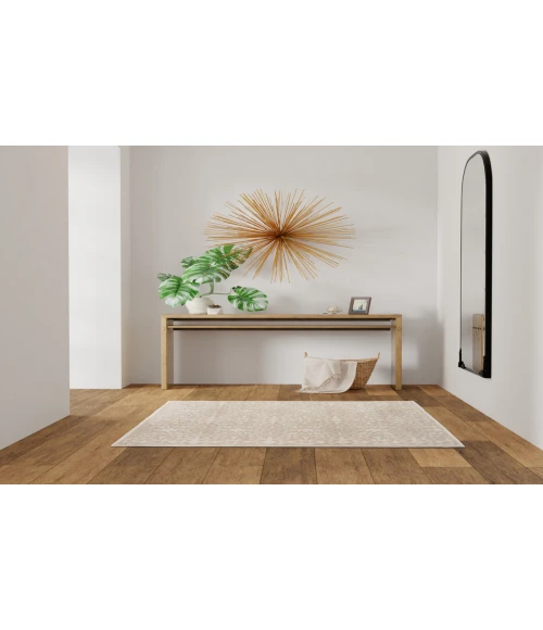 Nourison Jubilant Ivory Beige JUB06 3 ft. X 5 ft. Rectangle Rug