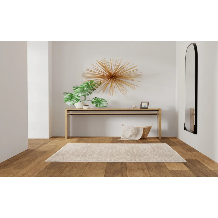 Nourison Jubilant Ivory Beige JUB06 3 ft. X 5 ft. Rectangle Rug