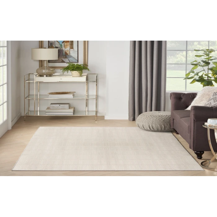Nourison Serenity Home Ivory Cream SRH05 3 ft. 11 in. X 5 ft. 11 in. Rectangle Rug