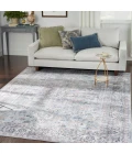 Nicole Curtis Machine Washable Series 1 Area Rug SR104 Blue 8' x 10'