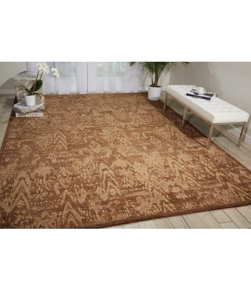 Nourison Silken Allure Area Rug SLK17-Chocolate