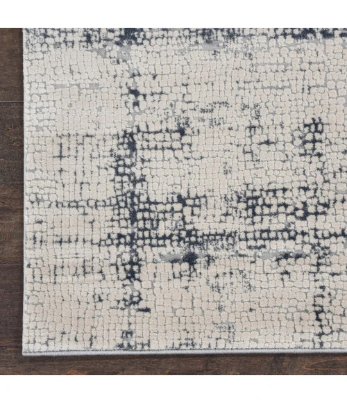 Nourison Rustic Textures Runner Area Rug RUS06-Ivory/Blue