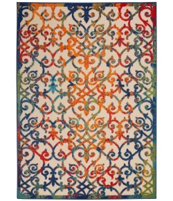Nourison Home Aloha ALH21 Multicolor 3 ft. 6 in. X 5 ft. 6 in. Area Rug