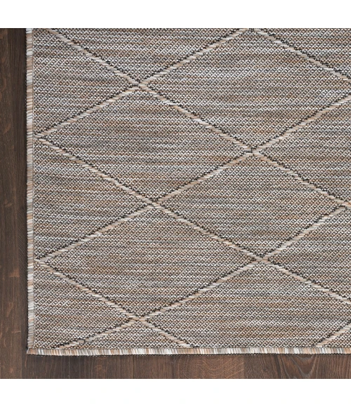 Nourison Washable Solutions Grey/Mocha WSL01 5 ft. X 7 ft. Rect. Rug