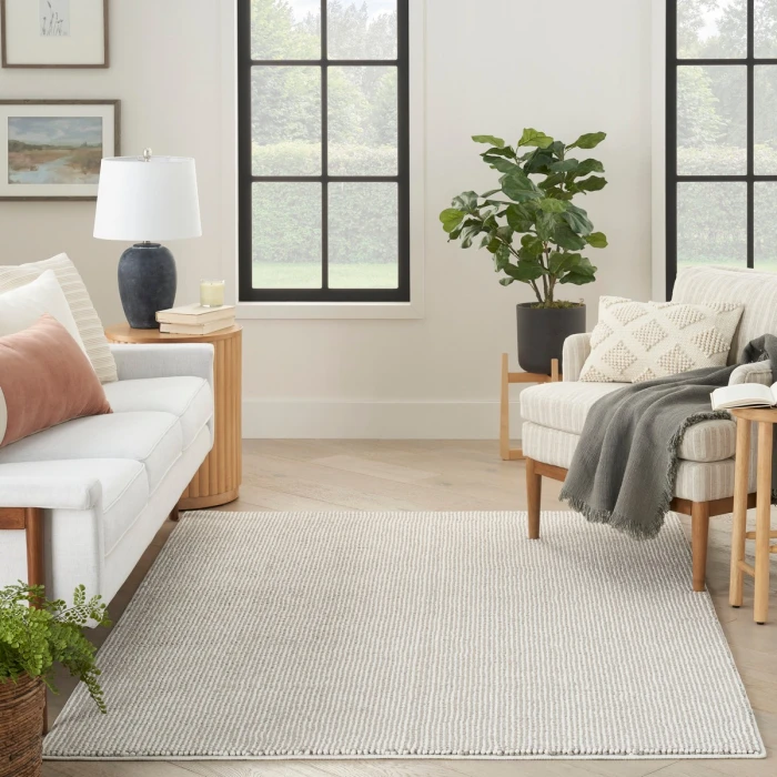 Nourison Natural Texture Ivory Mocha NTX01 4 ft. X 6 ft. Rect. Rug